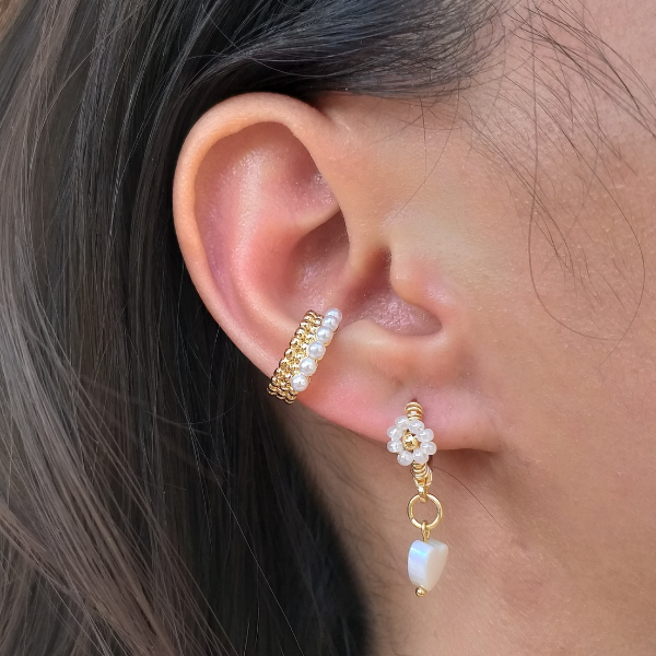 Aretes Margarita corazón