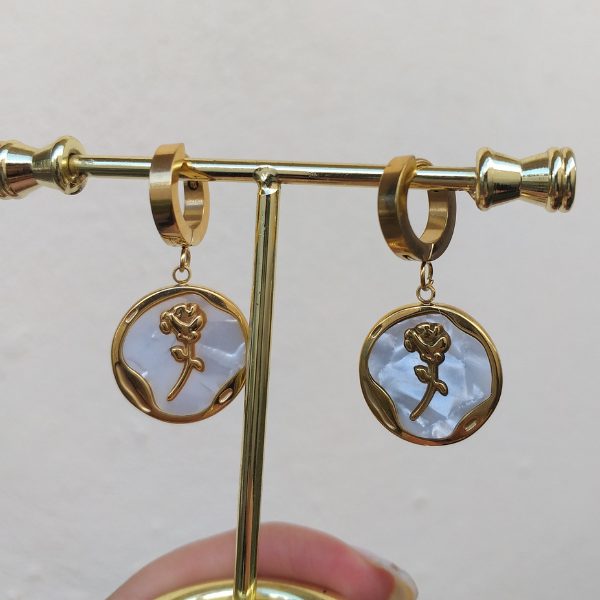 Aretes rosa