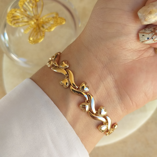 Pulsera Mony corazones