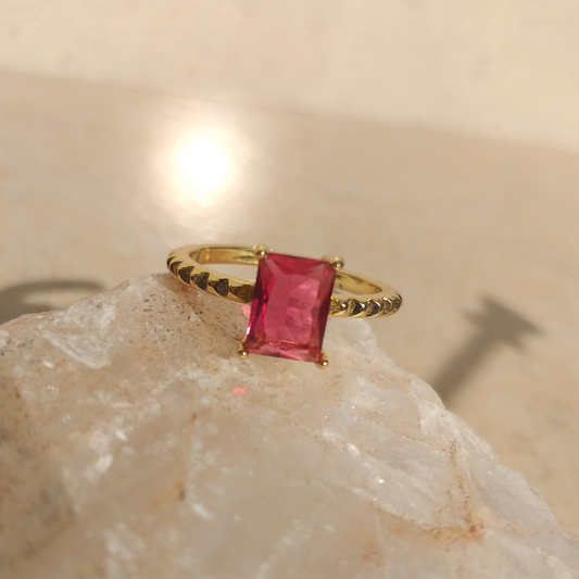 Anillo solitario Aurora
