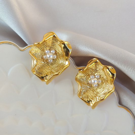 Aretes Burdeos