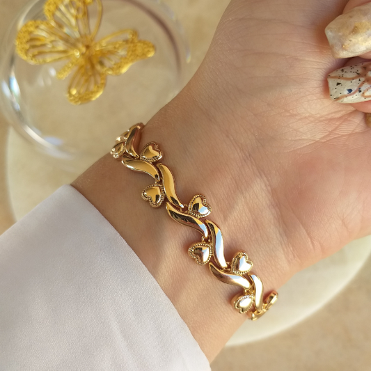 Pulsera Mony corazones
