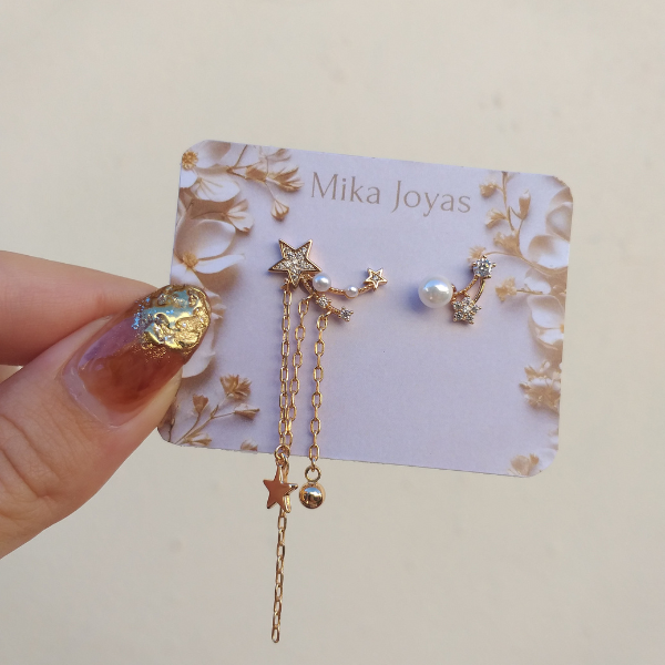 Aretes Silencio de Luna