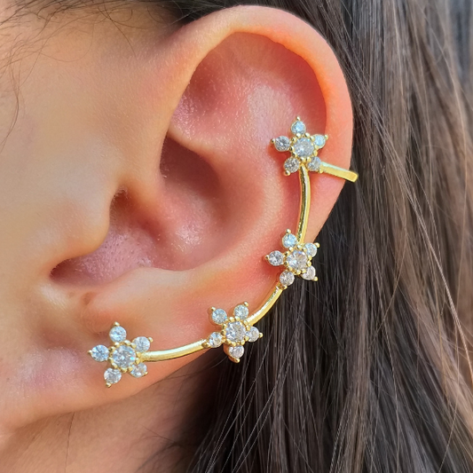 Arete trepador 4 flores