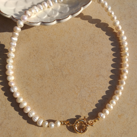 Collar perla cultivada