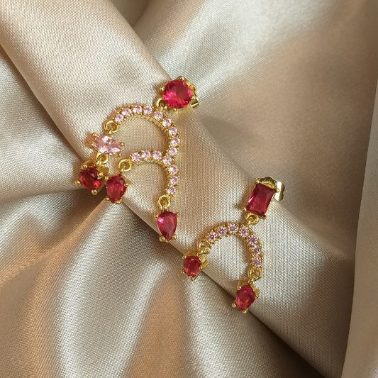 Aretes rosas